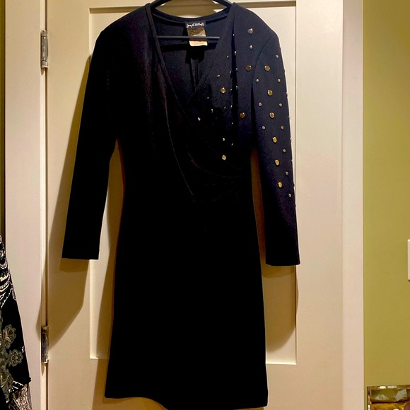 Joseph Ribkoff long sleeved black dress. Size 12 - Picture 1 of 8